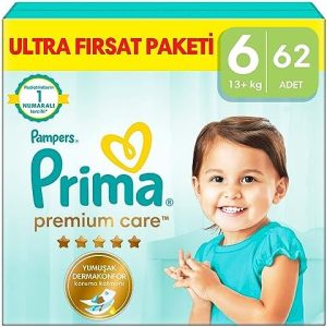 Prima Bebek Bezi Premium Care 6 Beden 62 Adet Ekstra Large Fırsat Paketi