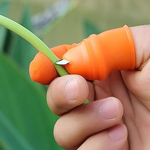 BUFFER® Silikon Parmak Koruyucu Meyve Sebze Toplama Aracı, Bahçe Kesme Bıçak Eldiven