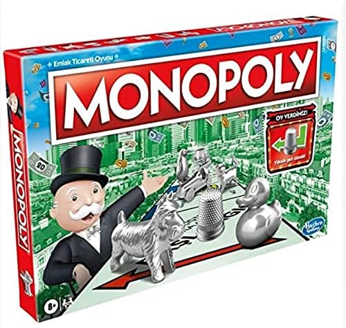 Hasbro Gaming Monopoly Kutu Oyunu, 8+ yaş