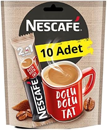 Nescafe 2'si 1 Arada Çözünebilir Kahve Karışımı 10'lu Paket (10 x 10 g)