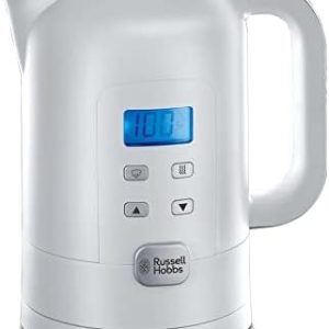 Russell Hobbs Hassas Su Isıtıcısı, 1.7l, 2200W, dijital sıcaklık ayarı ve LCD ekran, bebek maması ve çayın hazırlanması için ayarlanabilir 25 ° -100 ° C, sıcak tutma fonksiyonu, çay makinesi 21150-70