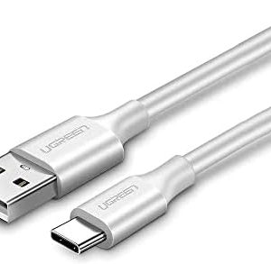 Ugreen USB to USB C Hızlı Şarj Kablosu Beyaz 2 Metre