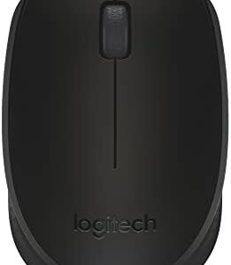 Logitech M171 Kablosuz Mouse, PC, Mac, Dizüstü Bilgisayar için, 2,4 GHz, USB Mini Alıcılı, Optik İzleme, 12 Aylık Pil Ömrü, Sağ ve Sol Elle Kullanıma Uygun, Siyah