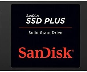 SanDisk 480GB SSD Plus Sabit, SATA-3, 2.5"/7mm, 530 MB/sn'e kadar - SDSSDA-480G-G26, Siyah