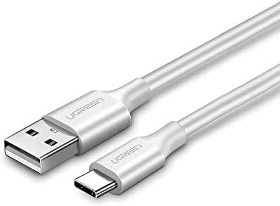 Ugreen USB Type-C Şarj ve Data Kablosu, 1 Metre, Beyaz