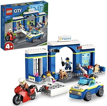 LEGO 4 Yaş ve Üzeri Çocuklar için City Polis Merkezi Takibi 60370 Oyuncak Yapım Seti (172 Parça)