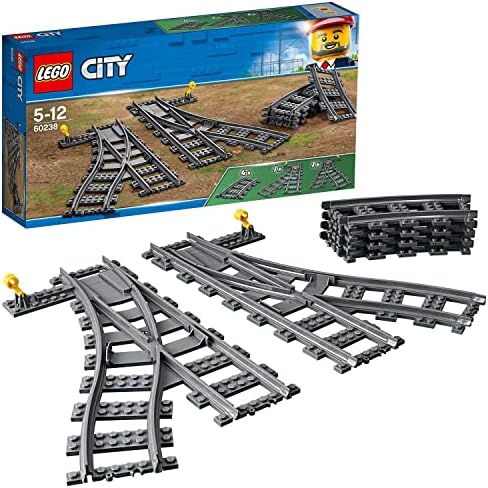 LEGO City Değiştiren Makaslar 60238 - 5 Yaş ve Üzeri Tren Seven Çocuklar için City Setleriyle Uyumlu Yaratıcı Oyuncak Yapım Seti (8 Parça)