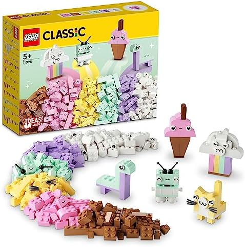 LEGO Classic Yaratıcı Pastel Eğlence 11028-5 Yaş ve Üzeri Çocuklar İçin Renkli, Yaratıcı, Eğlenirken Öğreten Yaratıcı Oyuncak Yapım Seti (333 Parça)
