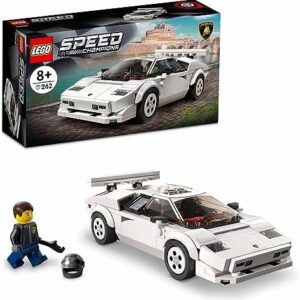 LEGO Speed Champions Lamborghini Countach 76908-8 Yaş ve Üzeri Çocuklar için Süper Spor Araba Modeli Oyuncak Yapım Seti (262 Parça)