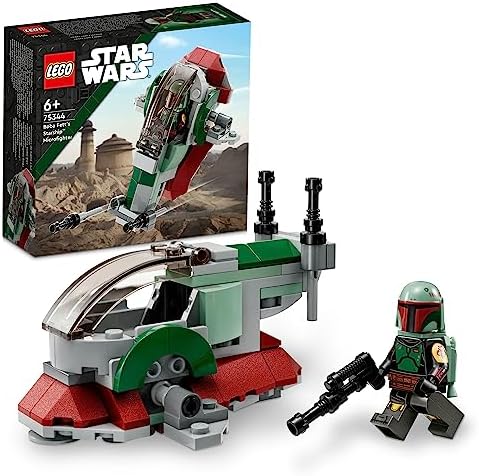 LEGO Star Wars Boba Fett'in Starship’i Mikro Savaşçı 75344-6 Yaş ve Üzeri Çocuklar için Oyuncak Yapım Seti (85 Parça)