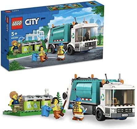 LEGO® City Geri Dönüşüm Kamyonu 60386-5 Yaş ve Üzeri Çocuklar için Oyuncak Yapım Seti (261 Parça)
