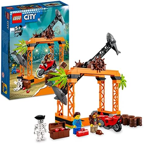 LEGO® City Köpek Balığı Saldırısı Gösteri Yarışması 60342-5 Yaş ve Üzeri Çocuklar için Stuntz Oyuncağı Yapım Seti (122 Parça)