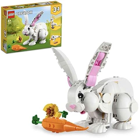 LEGO® Creator 3’ü 1 Arada Beyaz Tavşan 31133-8 Yaş ve Üzeri Çocuklar için Kakadu Papağanı ve Beyaz Fok İçeren Yaratıcı Oyuncak Yapım Seti (258 Parça)