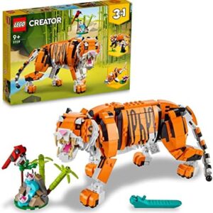 LEGO® Creator 3’ü 1 Arada Muhteşem Kaplan 31129-9 Yaş ve Üzeri Çocuklar için Kaplan, Kırmızı Panda ve Koi Balığı İçeren Oyuncak Yapım Seti (755 Parça)
