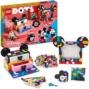 LEGO® DOTS ǀ Disney Mickey Fare ve Minnie Fare Okula Dönüş Projesi Kutusu 41964-6 Yaş ve Üzeri Yaratıcı Çocuklar için Kendin Yap Seti (669 Parça)