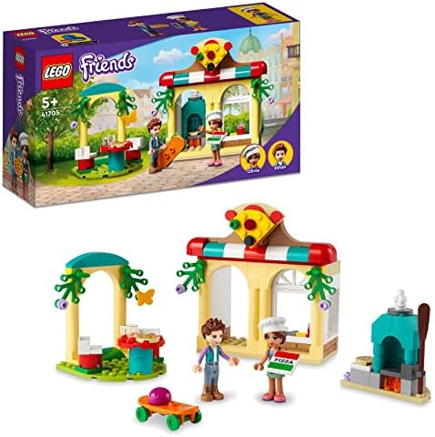 LEGO® Friends Heartlake City Pizzacısı 41705 - Yiyecek Oyuncaklarını Seven 5 Yaş ve Üzeri Çocuklar için Restoranlı Oyuncak Yapım Seti (144 Parça)