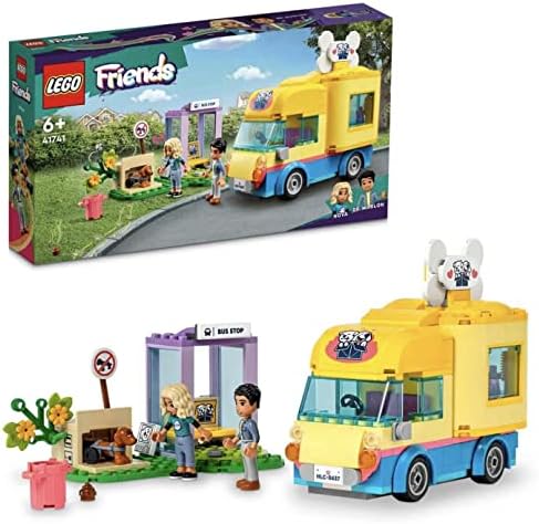 LEGO® Friends Köpek Kurtarma Minibüsü 41741-6 Yaş ve Üzeri Çocuklar için Aksesuarlı Evcil Hayvan Kurtarma Minibüsü İçeren Oyuncak Yapım Seti (300 Parça)