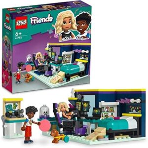 LEGO® Friends Nova'nın Odası 41755-6 Yaş ve Üzeri Çocuklar için 2 Mini Bebek (Nova ve Zac) İçeren Yaratıcı Oyuncak Yapım Seti (179 Parça)