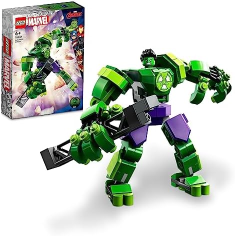 LEGO® Marvel Hulk Robot Zırhı 76241-6 Yaş ve Üzeri Çocuklar için Avengers Figürü Oyuncak Yapım Seti (138 Parça)
