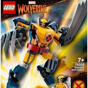 LEGO® Marvel Wolverine Robot Zırhı 76202 – Süper Kahraman Seven Çocuklar İçin Koleksiyonluk Robot Zırh ve Minifigür İçeren Yaratıcı Oyuncak Yapım Seti (141 Parça)