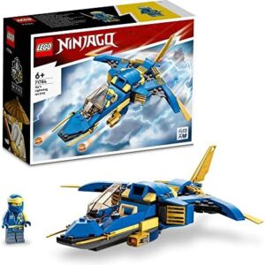 LEGO® NINJAGO® Jay’in Yıldırım Jeti EVO 71784-7 Yaş ve Üzeri Çocuklar için Ninja Uçağı ve Jay Minifigürü İçeren Yaratıcı Oyuncak Yapım Seti (146 Parça)