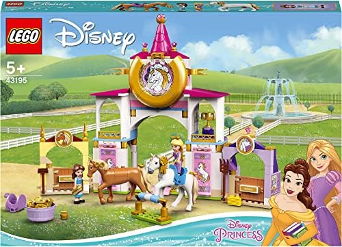 LEGO® ǀ Disney Princess Belle ve Rapunzel'in Kraliyet Ahırları 43195 - Hayal Gücünü Teşvik Eden Oyunlar İçin Oyuncak Yapım Seti (239 Parça)