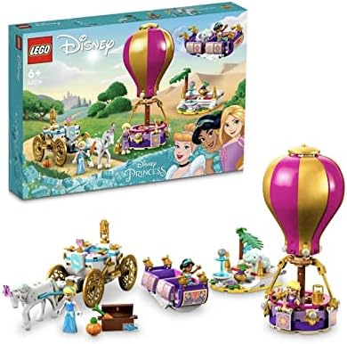 LEGO® │ Disney™ Prensesin Büyülü Yolculuğu 43216-6 Yaş ve Üzeri Çocuk Çocuklar İçin Rapunzel, Yasemin ve Sindirella Minifigürü İçeren Eğlenceli Oyunlar Sunan Yaratıcı Oyuncak Yapım Seti (320 Parça)