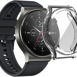 Coverzone Huawei Watch Gt 3 Pro 43mm İle Uyumlu Saat Silikon Ekran Koruyucu Şeffaf