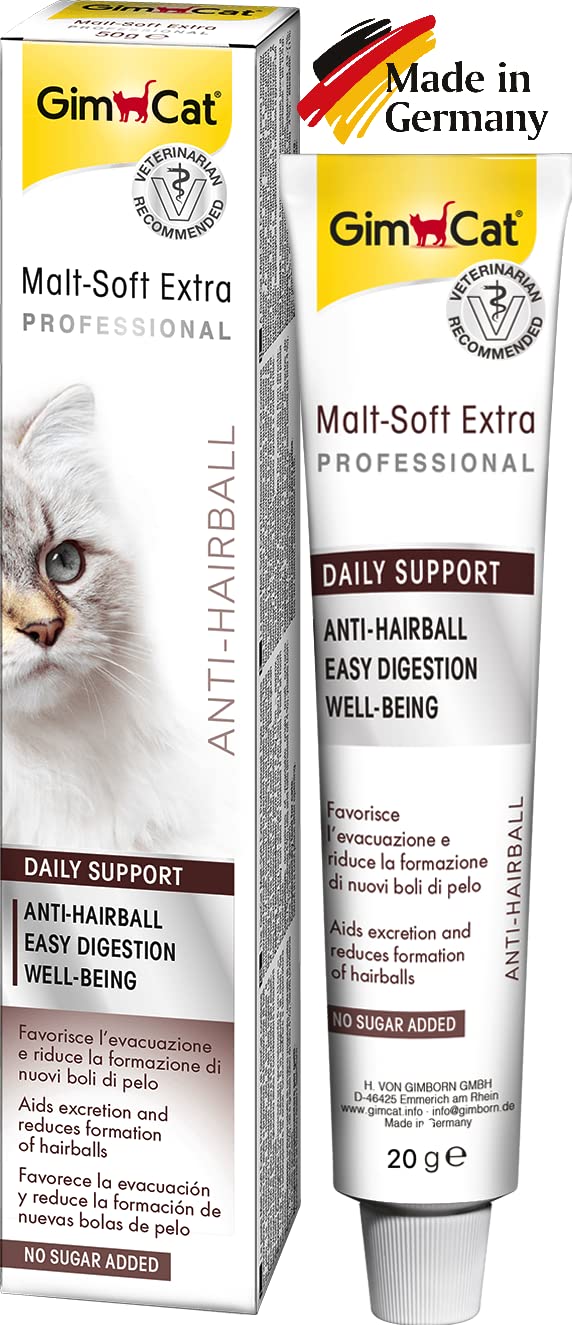 GimCat Malt Soft Extra Kediler İçin Tamamlayıcı Mama, Zengin Protein 20 g – MaviKutu