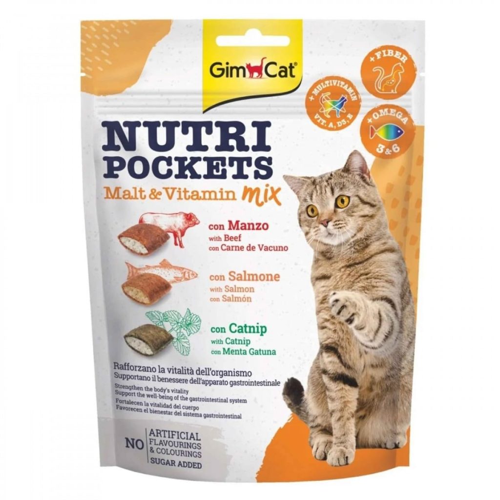 GimCat Nutripockets Kedi Ödülü Malt&Multivitamin, 150 gr – MaviKutu