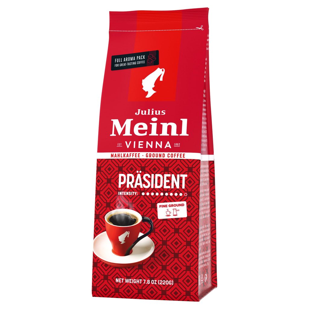 Julius Meinl Präsident Blend Öğütülmüş Filtre Kahve, Orta Kavrulmuş, Yumuşak İçim 220 g – MaviKutu