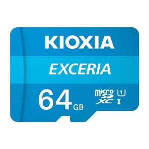 KIOXIA EXCERIA 64GB microSDXC Kart – UHS-I, R100MB/s okuma – MaviKutu