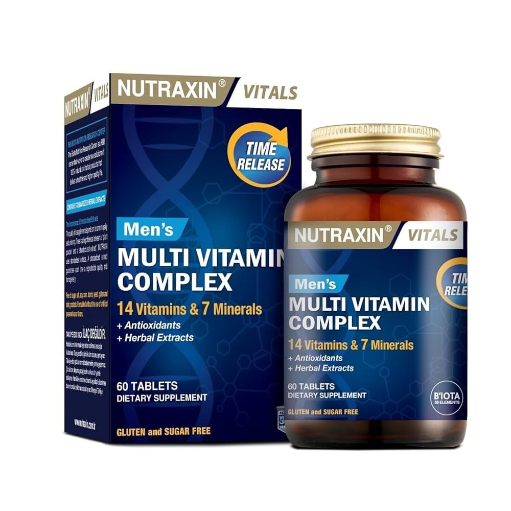 Nutraxin Men's Multi Vitamin Complex 60 Tablet Takviye Edici Gıda – MaviKutu
