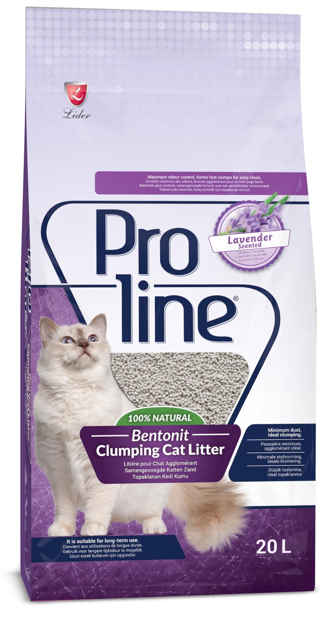 Proline Lavanta Kokulu Bentonit Kedi Kumu 20 L – MaviKutu