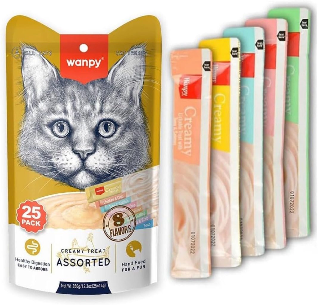 Wanpy Karışık Sıvı Kedi Ödülü 25×14 gr – MaviKutu