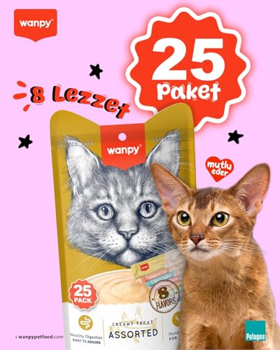 Wanpy Karışık Sıvı Kedi Ödülü 25×14 gr – MaviKutu
