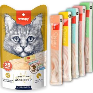 Wanpy Karışık Sıvı Kedi Ödülü 25×14 gr – MaviKutu