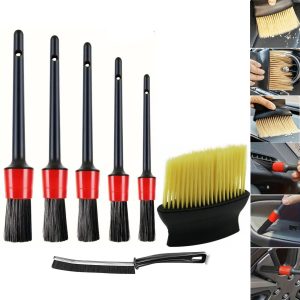 AEE® 7'li Araç İçi Temizlik Fırça Seti Oto Detay Fırçası Yumuşak Toz Alma Klima Havalandırma Torpido Temizlik Aleti Jant Köpük – MaviKutu