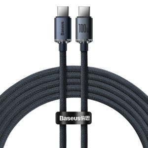 Baseus Crystal Shine 100W 200 cm Type-C Şarj Kablosu – MaviKutu