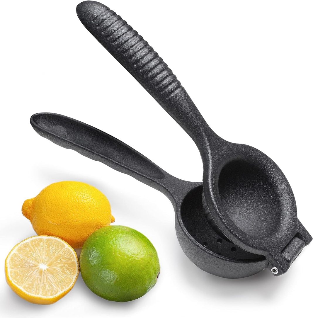 Deconox Döküm Limon Sıkacağı Limon Presi Büyük Boy 24 cm, Siyah Metal Limon Sıkacağı, Döküm Narenciye Sıkacağı (DÖKÜM LİMON SIKICI) – MaviKutu