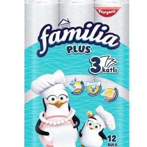 Familia Plus 3 Katlı 12'li Kağıt Havlu (1 x 12 Adet) – MaviKutu