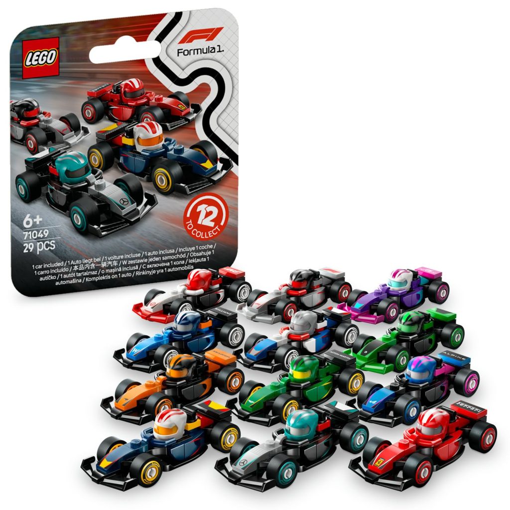 LEGO F1 Koleksiyonluk Yarış Arabaları 71049 – 6 Yaş ve Üzeri Çocuklar için Hediye Fikri, Ferrari ve McLaren Dahil 12 Formula 1 Takımının Mini Modellerini İçeren Oyuncak Araba Yapım Seti (29 Parça) – MaviKutu