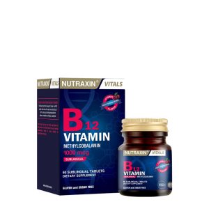 Nutraxin B12 Vitamin 1000 mcg 60 Tablet Takviye Edici Gıda – MaviKutu