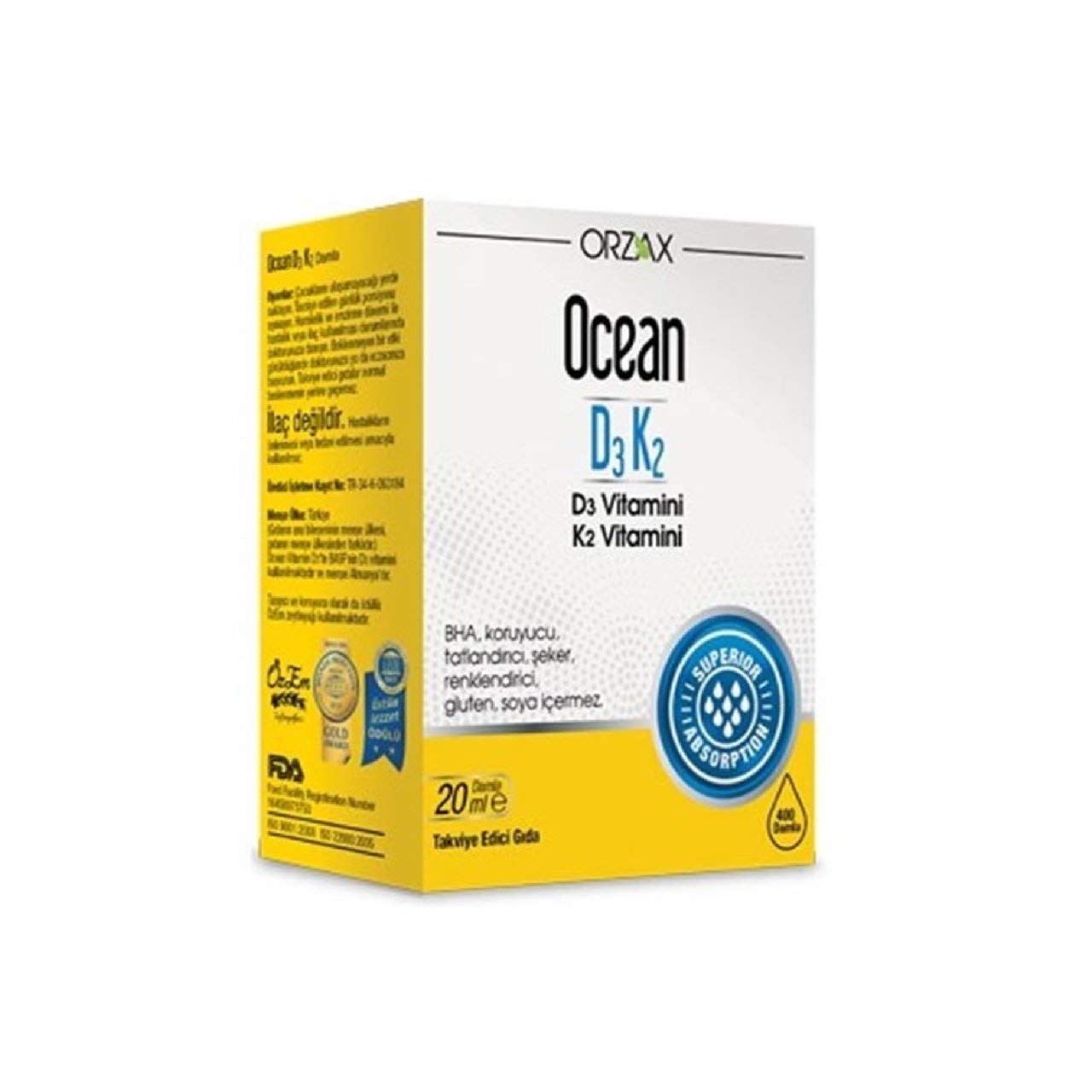 Ocean-D3k2 Damla 20 ml – MaviKutu
