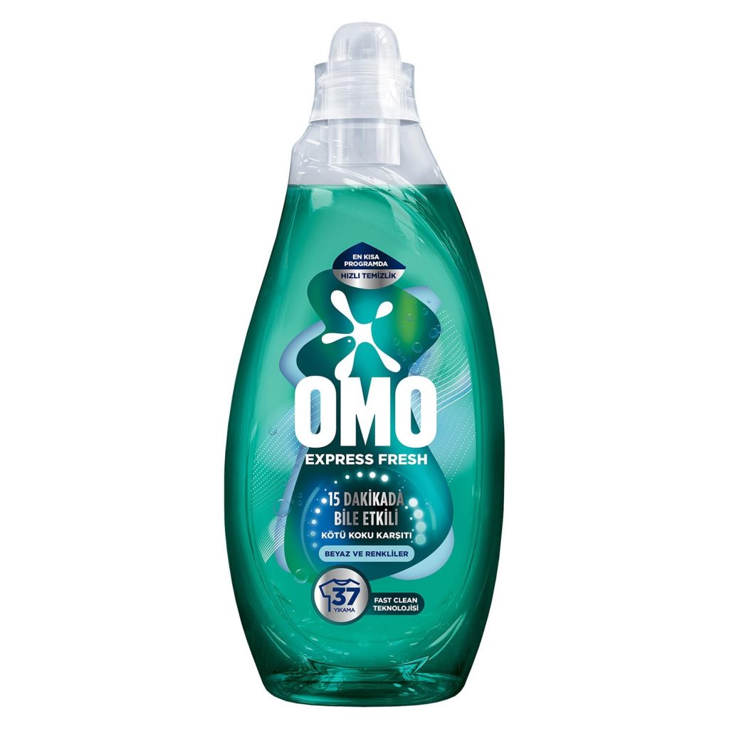 OMO Express Fresh Kötü Koku Karşıtı Beyaz ve Renkliler Sıvı Çamaşır Deterjanı, 1480 ml – MaviKutu