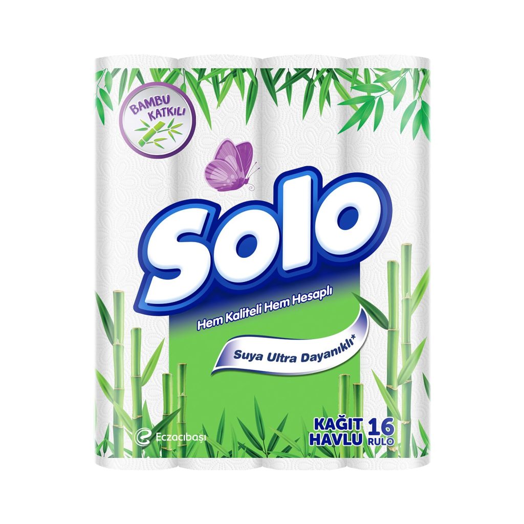 SOLO Bambu Katkılı Kağıt Havlu 16'lı – MaviKutu