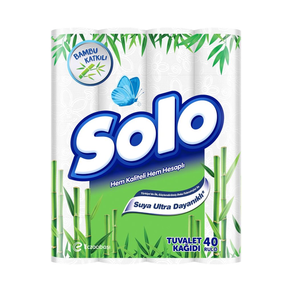 SOLO Bambu Katkılı Tuvalet Kağıdı 40’lı – MaviKutu