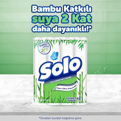SOLO Bambu Katkılı Tuvalet Kağıdı 40’lı – MaviKutu