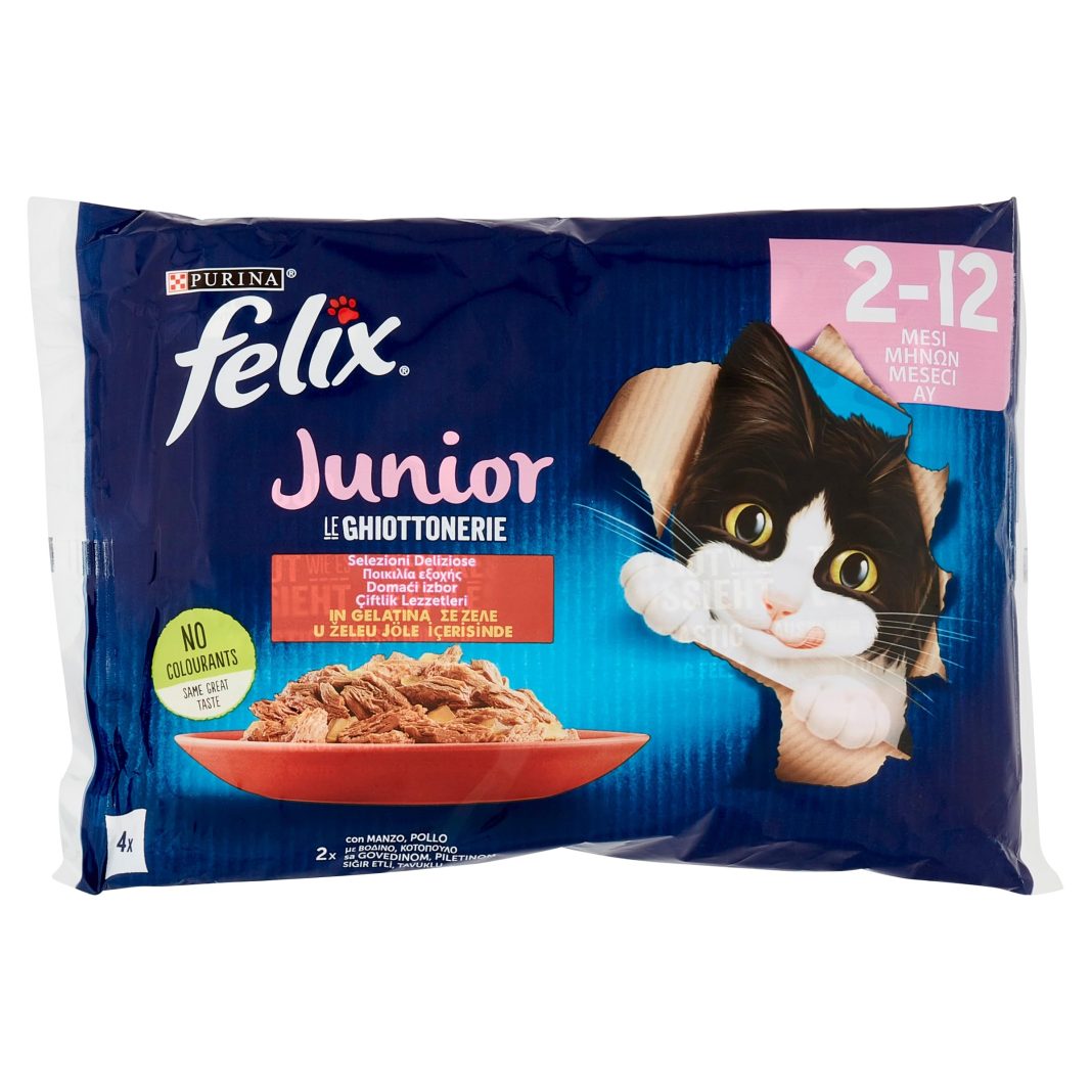 Felix Junior Yavru Yaş Kedi Maması 85gr 4lü – MaviKutu