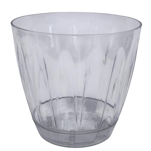 2 adet Plastik Orkide Saksısı Seti 1,5 lt Gizli Tabaklı Şeffaf Saksı 145 x 135 mm – MaviKutu